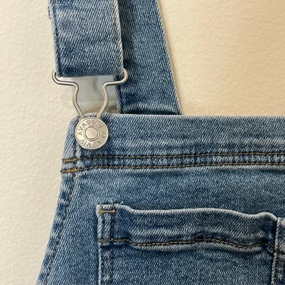 AVA & VIV Women’s Denim Jeans Stretch Bib Overalls Tapered Leg Plus Size 16W - Picture 5 of 15